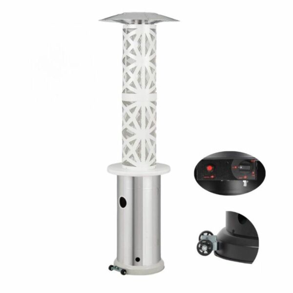 دفاية غاز جي في سي برو - ابيض