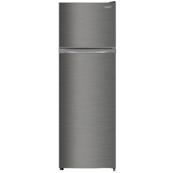 ثلاجة سوبر كلاسيك بباب مزدوج مع فريزر 168 لتر - فضي