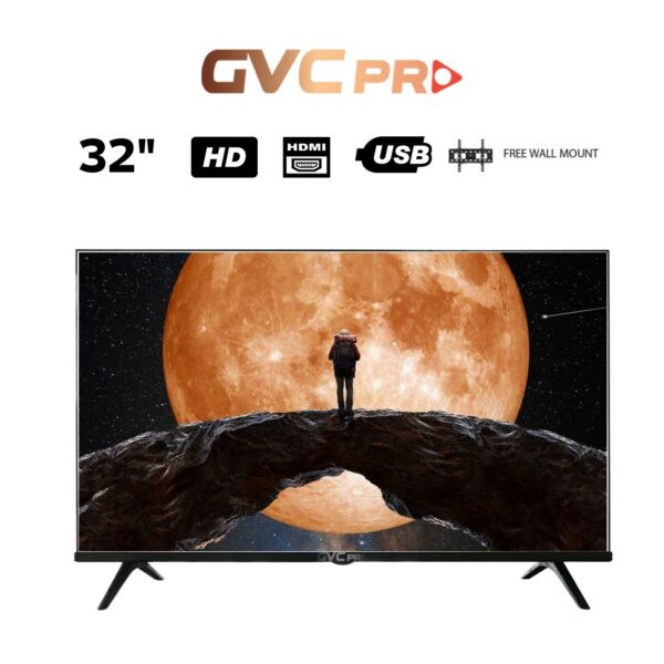 شاشة جي في سي برو 32 بوصة LED دقة HD مداخل HDMI وUSB