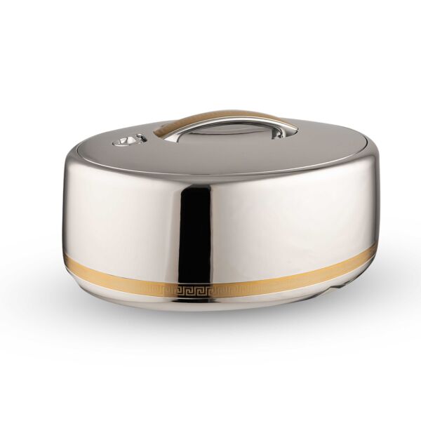 حافظة طعام غولدن فاير كروم لون فضي وذهبي - سعة 6لتر