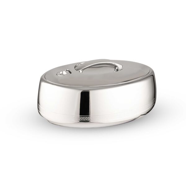 حافظة طعام غولدن فاير كروم لون فضي - سعة 3.5لتر