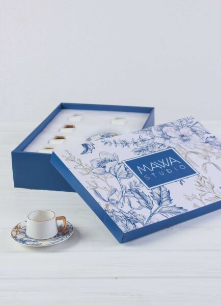 طقم فناجين قهوة تركي بلونايت 12 قطعة