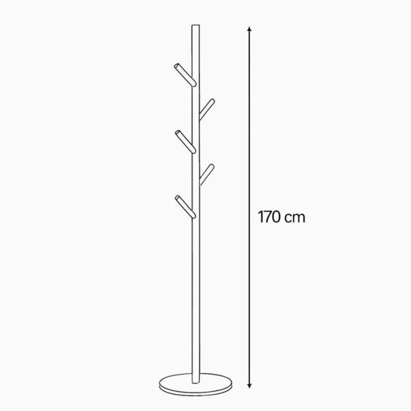 علاقة ملابس 170 سم - ذهبي وابيض