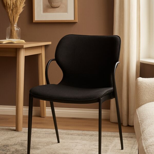 كرسي طعام الين - اسود