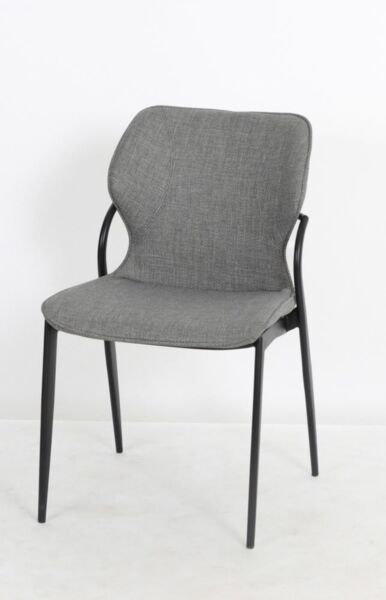 كرسي طعام الين - رمادي واسود