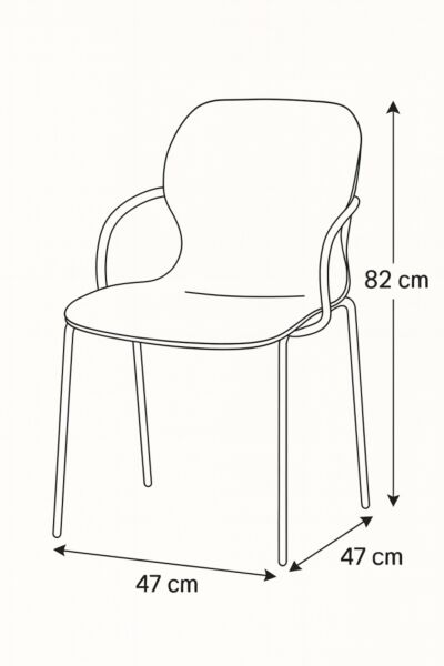 كرسي طعام الين - رمادي واسود