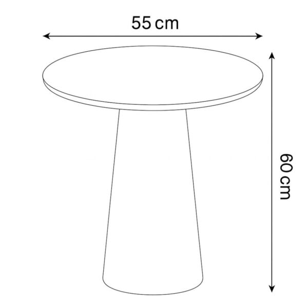 طاولة جانبية ارشينا - بني