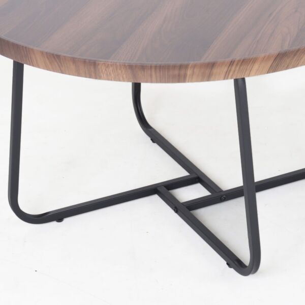 طقم طاولة قهوة فبيان - 2 قطع - بني غامق