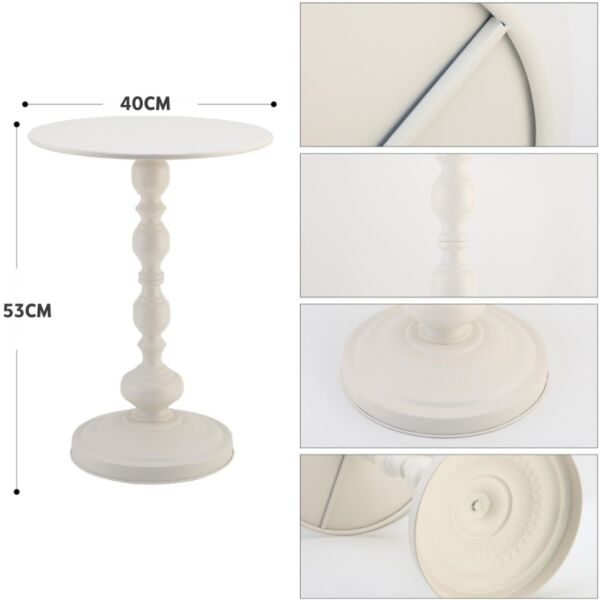 طاولة جانبية فيينا - ابيض