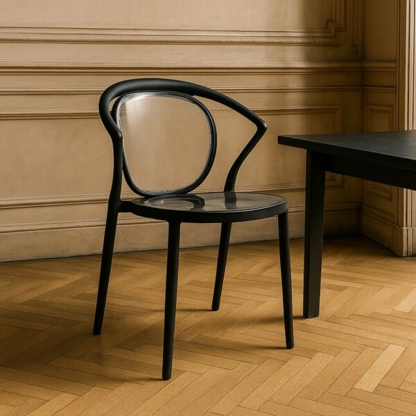 كرسي طعام ريتشا - اسود