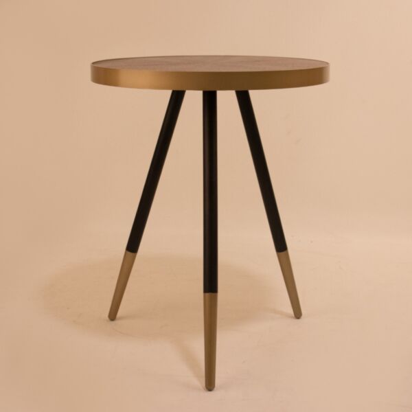 طقم طاولات دائري-بني