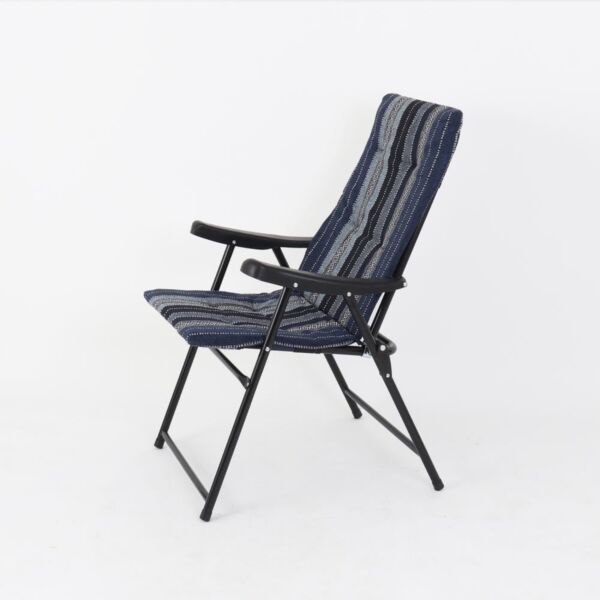 كرسي مفرد مبطن قابل للطي كوستا - ازرق ومتعدد الالوان