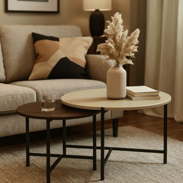 طقم طاولة قهوة قطعتين ديفا