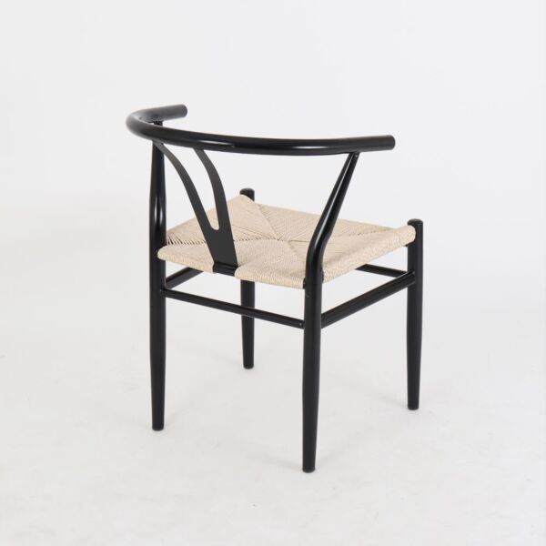 كرسي طعام بريز - اسود وبيج