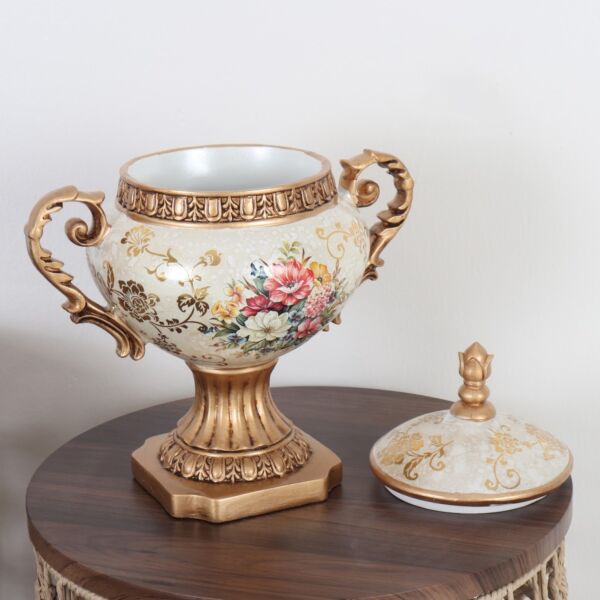 تحفه ديكور - بيج وذهبي