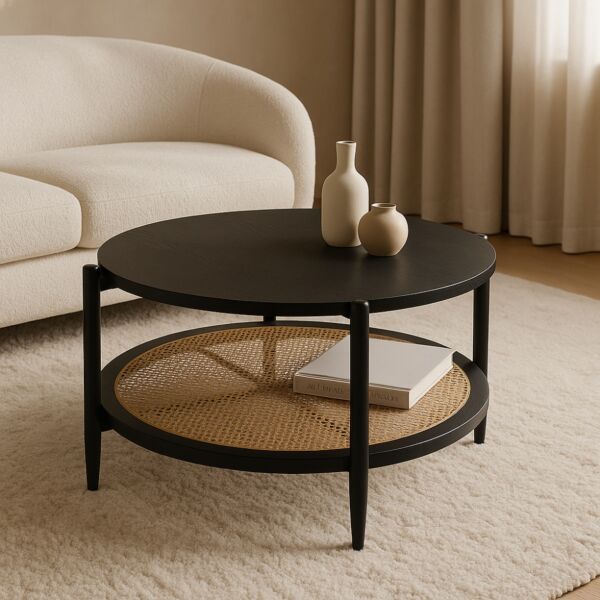 طاولة قهوة ريفانا - أسود
