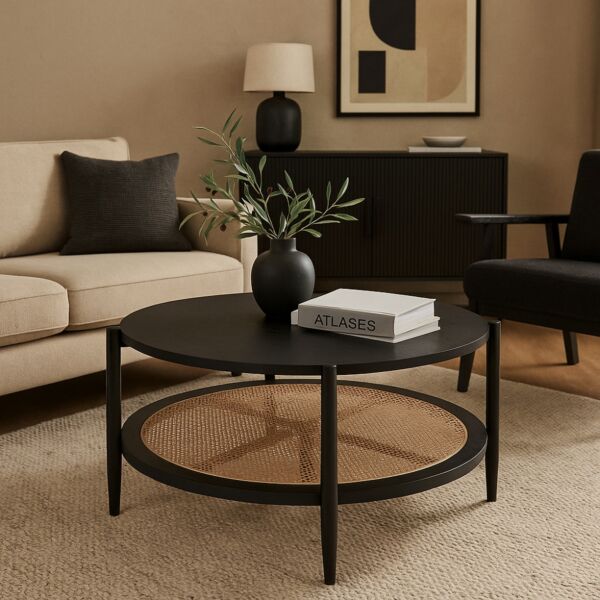 طاولة قهوة ريفانا - أسود