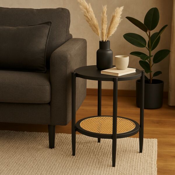 طاولة جانبية ريفانا دورين - اسود