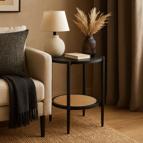طاولة جانبية ريفانا دورين - اسود