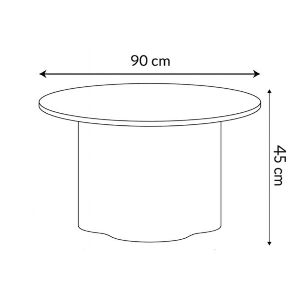 طقم طاولة قهوة 3 قطع سكون - بيج واسود