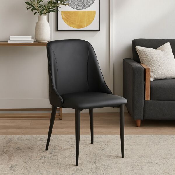 كرسي طعام مانتي - اسود
