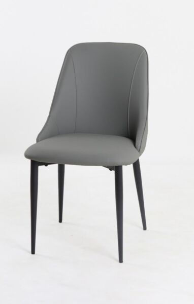 كرسي طعام مانتي - رمادي