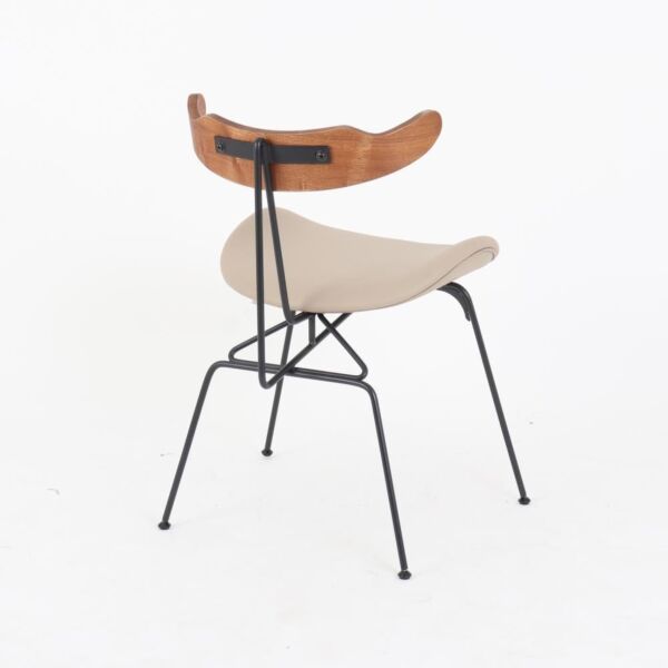 كرسي طعام إسكندنافي - بيج