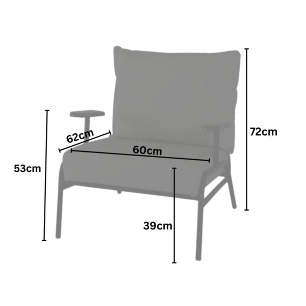 كرسي استقبال فريدو - برتقالي