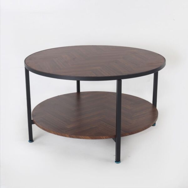 طاولة قهوة دالاس بني غامق واسود