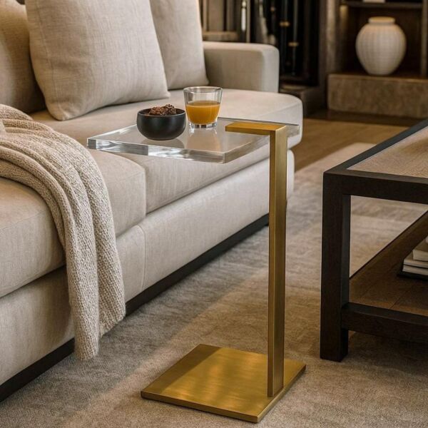 طاولة جانبية لوبا - ذهبي