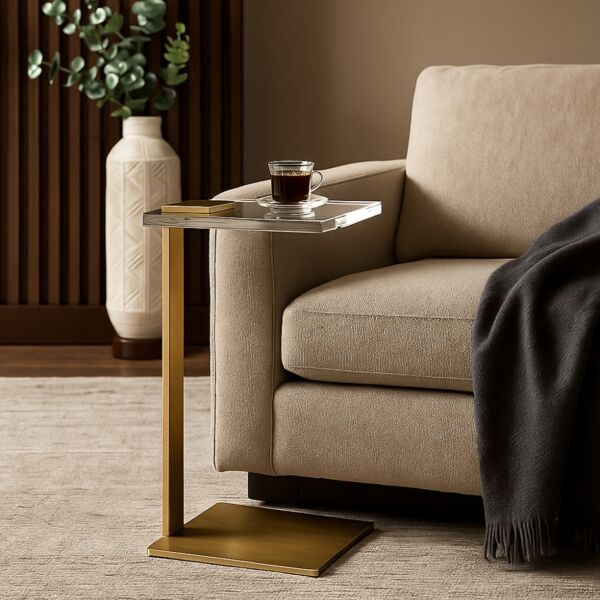 طاولة جانبية لوبا - ذهبي