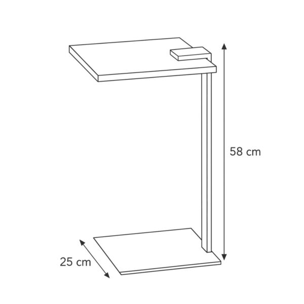 طاولة جانبية لوبا - ذهبي