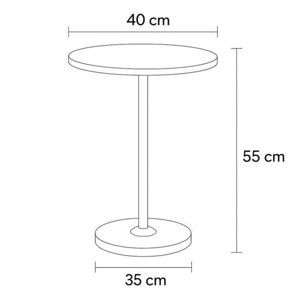 طاولة جانبية آني - ذهبي