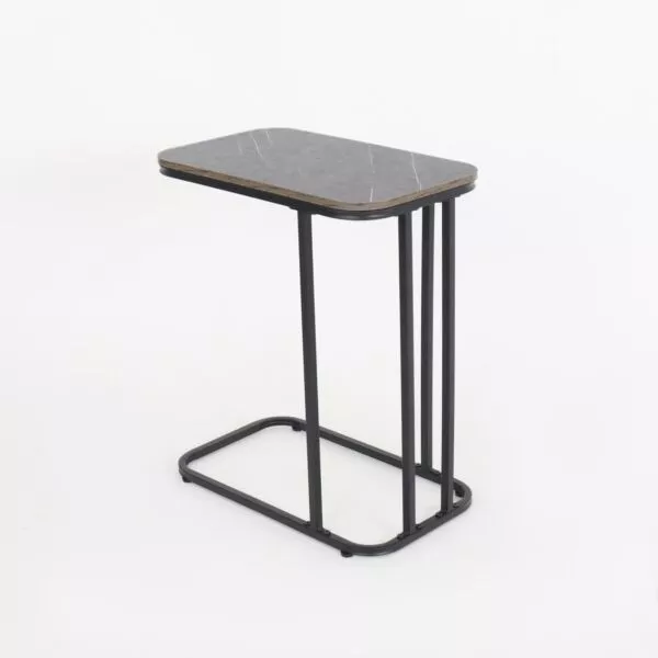 طاولة جانبية ريدي - رمادي واسود