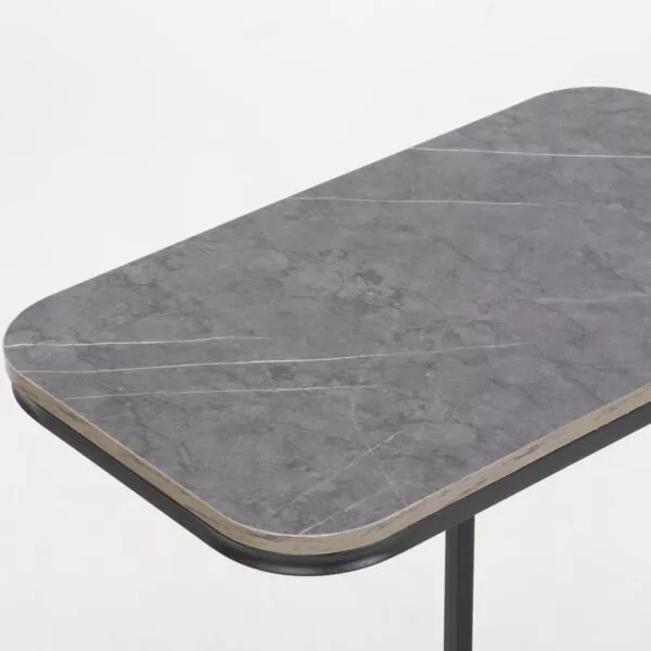 طاولة جانبية ريدي - رمادي واسود