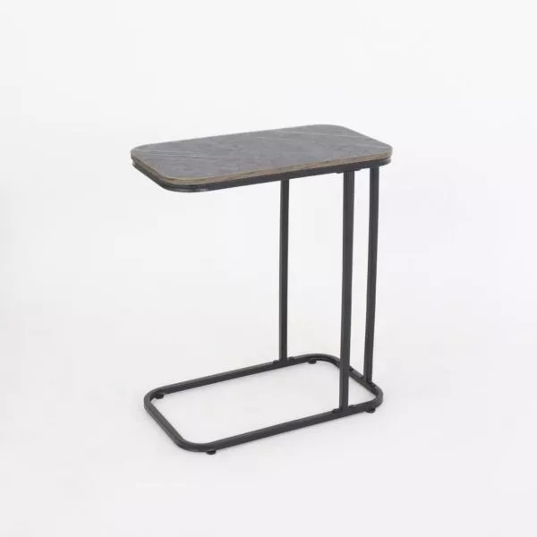 طاولة جانبية ريدي - رمادي واسود