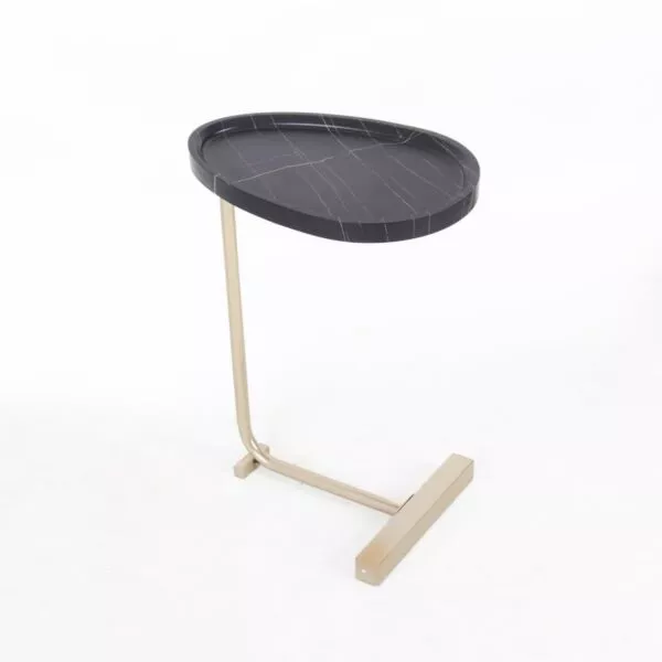 طاولة جانبية فلاب - ذهبي واسود