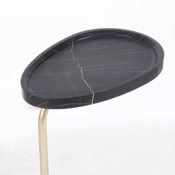 طاولة جانبية فلاب - ذهبي واسود