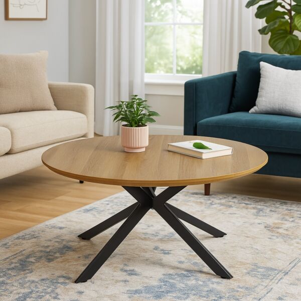 طاولة قهوة افتار - بني واسود