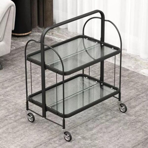 عربة خدمة إيليت قابلة للطي - اسود