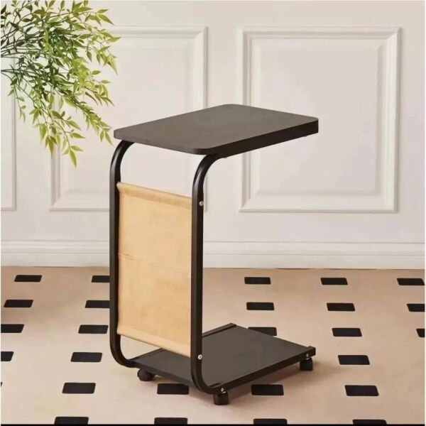 طاولة خدمة بعجلات رولكس - اسود