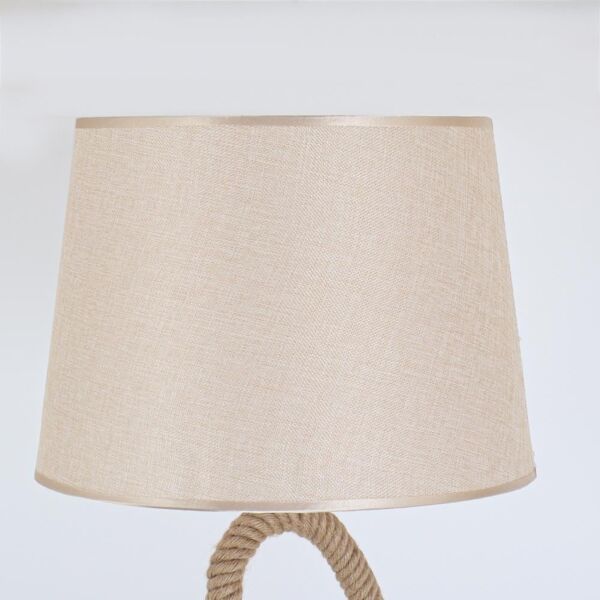 ابجورة ارضية منسوج بالحبل - بيج