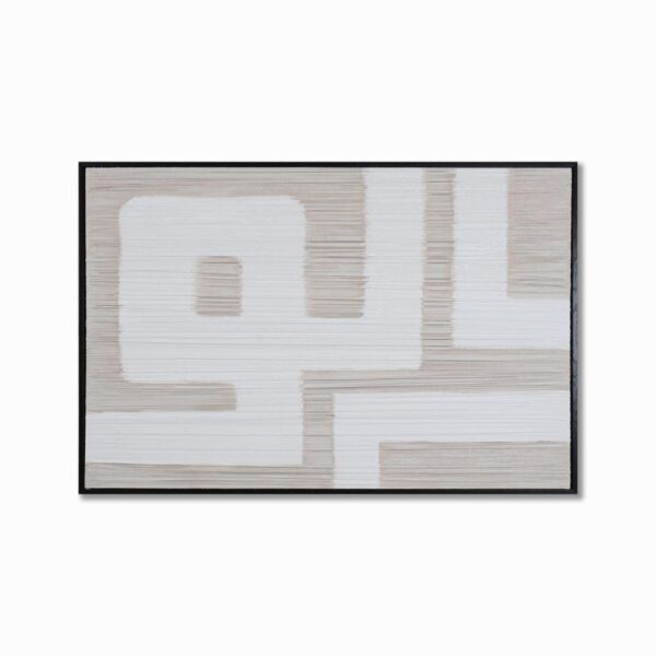 لوحة فنية ويزو 120x80 سم - كريمي