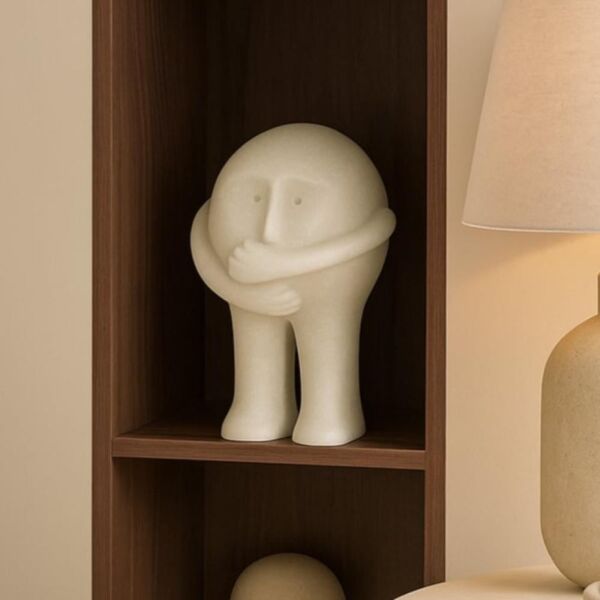 مجسم ديكوري عصري 16 سم - ابيض