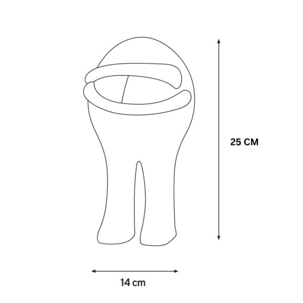 مجسم ديكوري عصري 14 سم - ابيض
