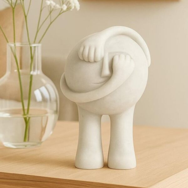 مجسم ديكوري 16 سم - ابيض