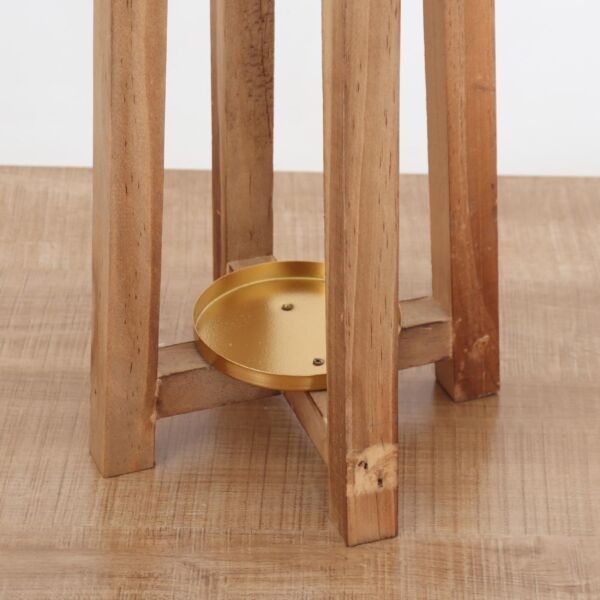 طقم شمعدان ناتشورال - بني فاتح واسود