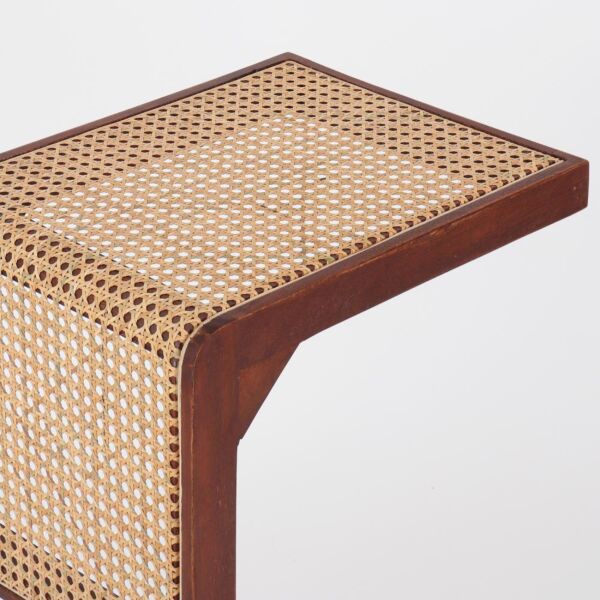 طاولة جانبية بريك - بني