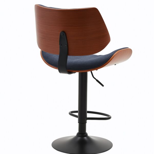 كرسي مرتفع آسيا - اسود وازرق غامق