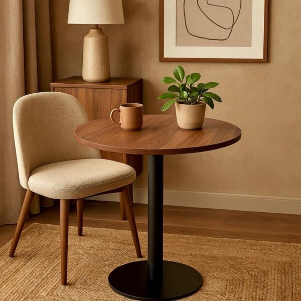 طاولة جانبية مرتفعة كينزا - بني واسود